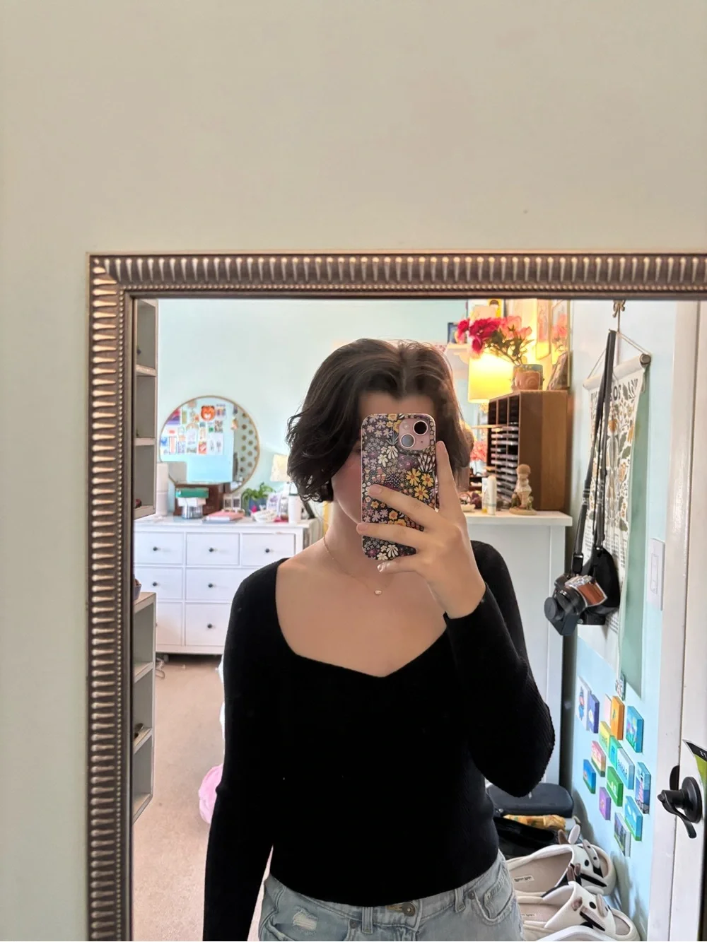 Abercrombie & Fitch Black Ribbed Long Sleeve Sweater